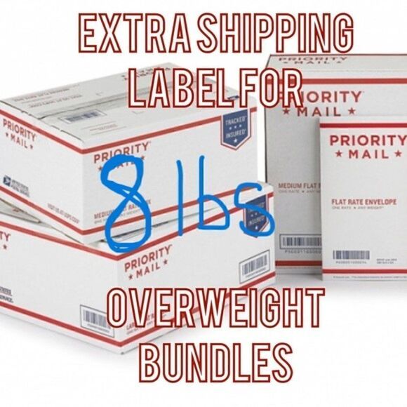 Overweight shipping label 8 LBS - Picture 1 of 1